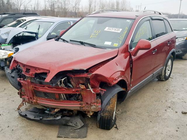 3GSDL43N09S613365 - 2009 SATURN VUE XE RED photo 2