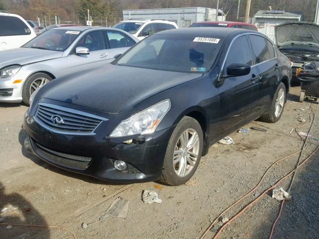 JN1CV6AR3DM757250 - 2013 INFINITI G37 BLACK photo 2