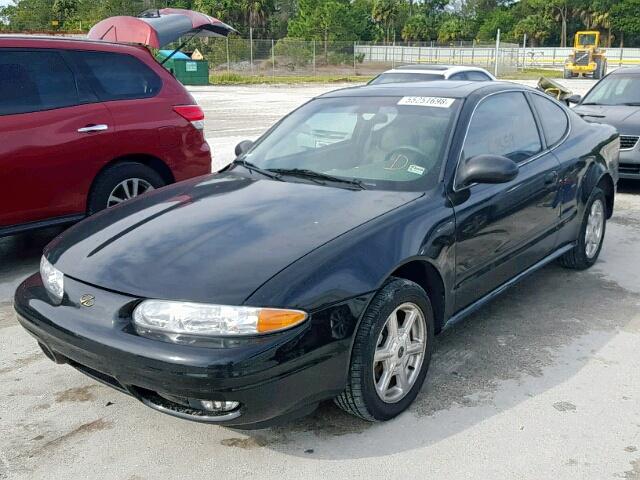 1G3NF12E43C138694 - 2003 OLDSMOBILE ALERO GLS BLACK photo 2