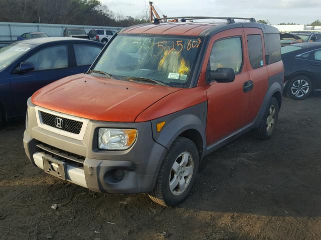 5J6YH28533L051965 - 2003 HONDA ELEMENT EX ORANGE photo 2