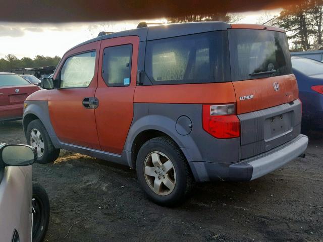 5J6YH28533L051965 - 2003 HONDA ELEMENT EX ORANGE photo 3