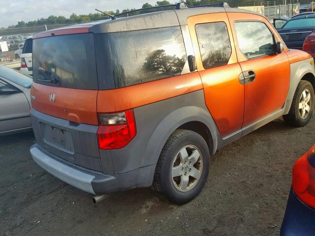 5J6YH28533L051965 - 2003 HONDA ELEMENT EX ORANGE photo 4