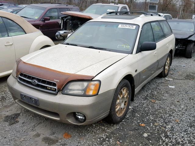 4S3BH806717623578 - 2001 SUBARU LEGACY OUT WHITE photo 2