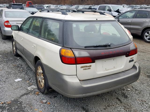 4S3BH806717623578 - 2001 SUBARU LEGACY OUT WHITE photo 3