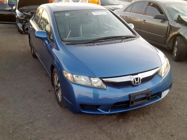 19XFA169X9E012874 - 2009 HONDA CIVIC EXL 蓝色 照片 1