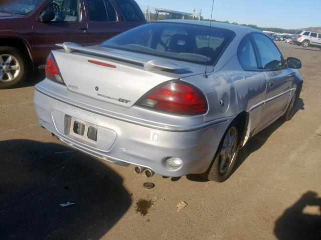 1G2NW12E2YM869114 - 2000 PONTIAC GRAND AM G SILVER photo 4