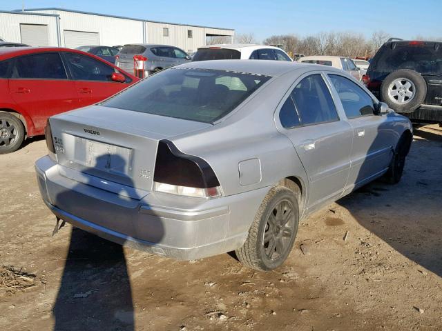 YV1RH592362517169 - 2006 VOLVO S60 2.5T SILVER photo 4