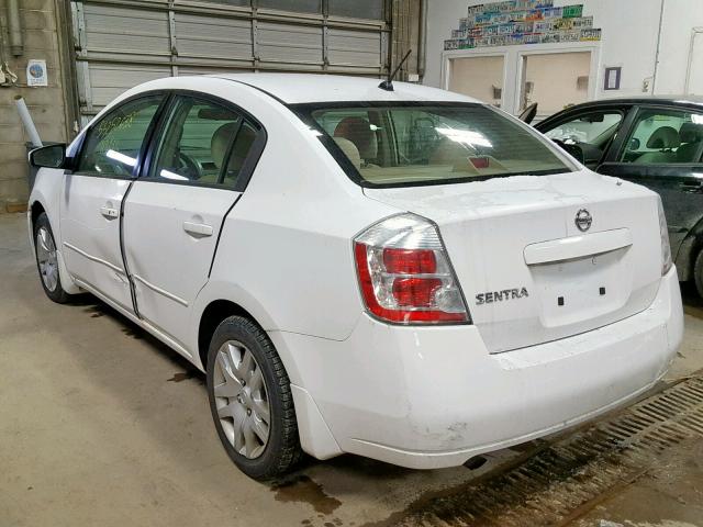 3N1AB61E58L740057 - 2008 NISSAN SENTRA 2.0 WHITE photo 3