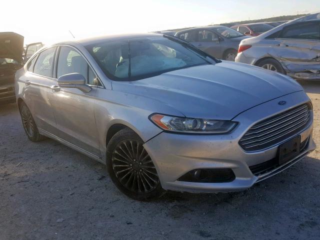 3FA6P0K92ER276615 - 2014 FORD FUSION TIT SILVER photo 1