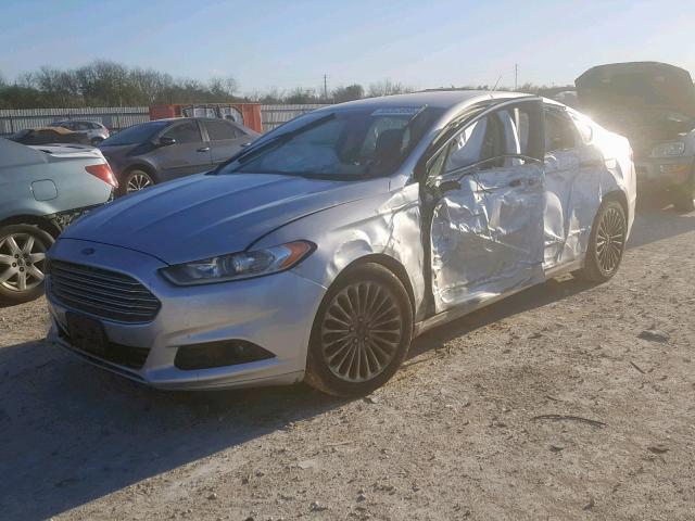 3FA6P0K92ER276615 - 2014 FORD FUSION TIT SILVER photo 2