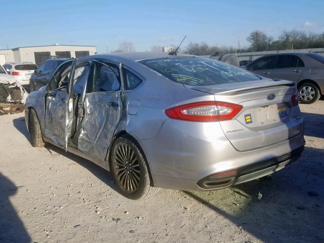 3FA6P0K92ER276615 - 2014 FORD FUSION TIT SILVER photo 3