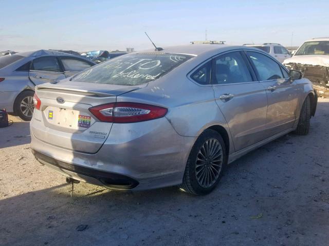 3FA6P0K92ER276615 - 2014 FORD FUSION TIT SILVER photo 4