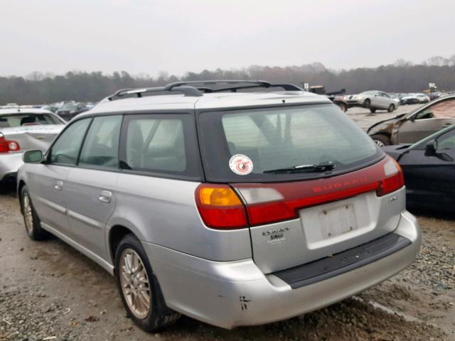 4S3BH635137306812 - 2003 SUBARU LEGACY L SILVER photo 3