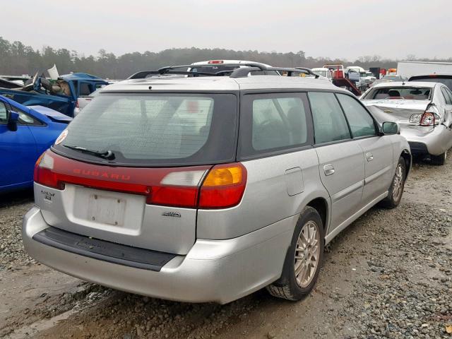 4S3BH635137306812 - 2003 SUBARU LEGACY L SILVER photo 4