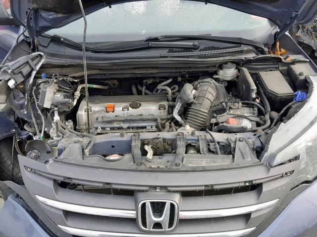 2HKRM4H79EH643235 - 2014 HONDA CR-V EXL BLUE photo 7