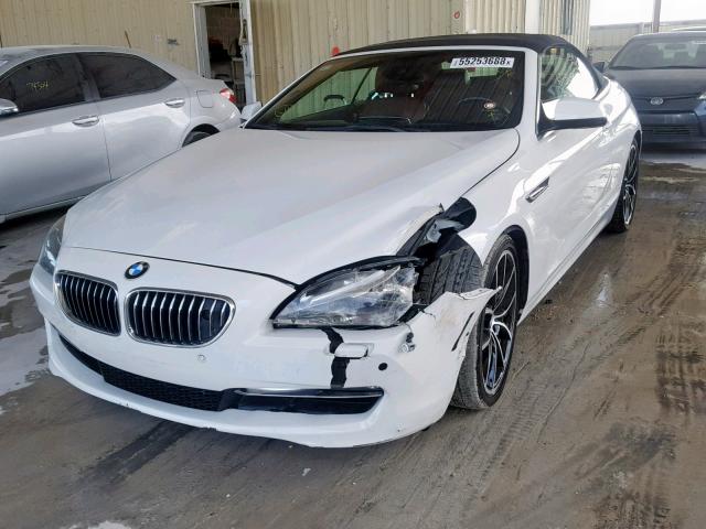 WBALZ3C59CDL70854 - 2012 BMW 650 I WHITE photo 2