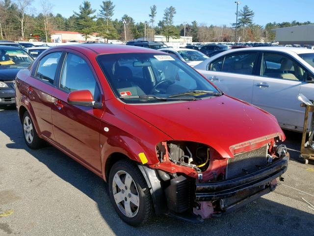 KL1TD56657B183783 - 2007 CHEVROLET AVEO BASE Qırmızı foto 1