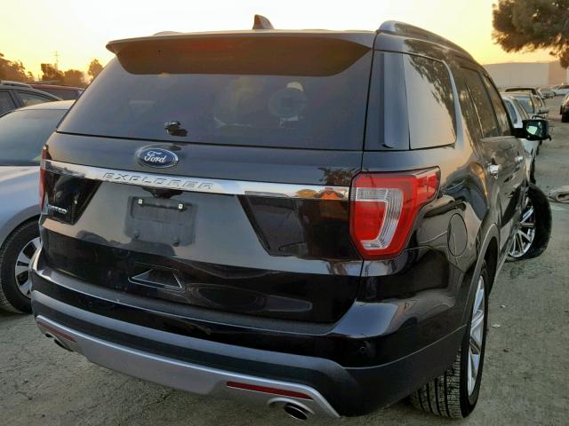 1FM5K7F8XGGC49490 - 2016 FORD EXPLORER L BLACK photo 4