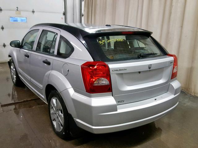 1B3HB48B57D540684 - 2007 DODGE CALIBER SX SILVER photo 3