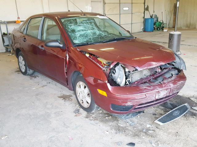 1FAFP34N07W192689 - 2007 FORD FOCUS ZX4 BURGUNDY photo 1