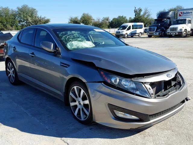 5XXGR4A63CG046844 - 2012 KIA OPTIMA SX GRAY photo 1