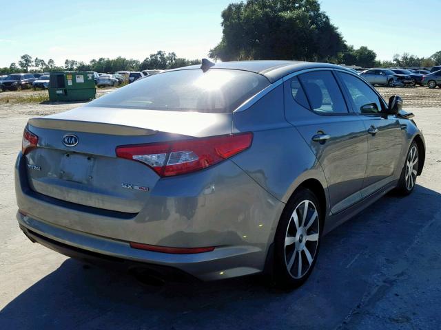 5XXGR4A63CG046844 - 2012 KIA OPTIMA SX GRAY photo 4