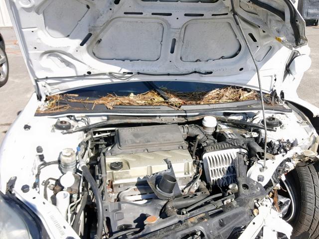 4A3AL25F48E006917 - 2008 MITSUBISHI ECLIPSE SP WHITE photo 7