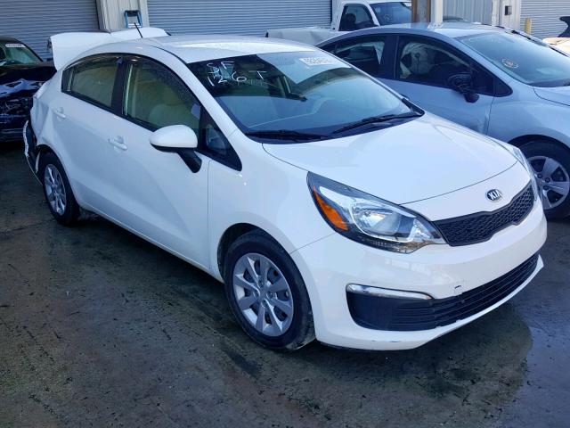 KNADM4A3XG6660606 - 2016 KIA RIO LX WHITE photo 1