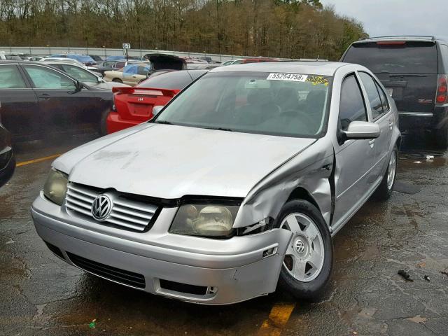 3VWSC29M21M077451 - 2001 VOLKSWAGEN JETTA GLS SILVER photo 2