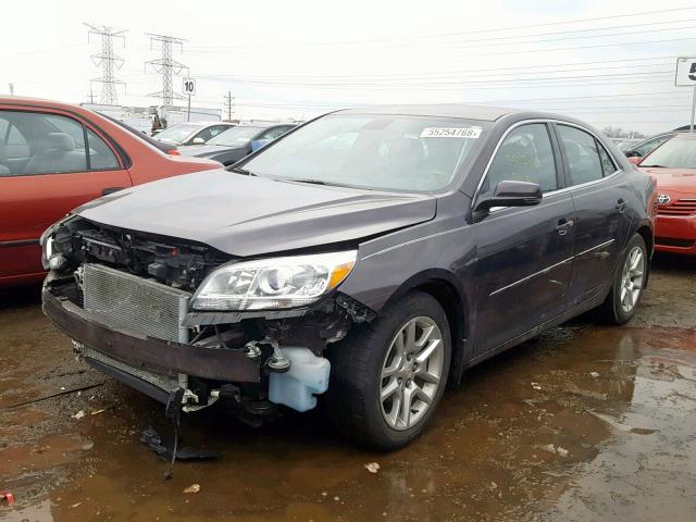 1G11C5SLXFF153290 - 2015 CHEVROLET MALIBU 1LT GRAY photo 2