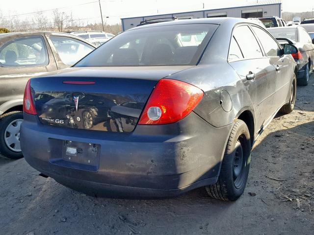 1G2ZF58B474258022 - 2007 PONTIAC G6 VALUE L BLACK photo 4