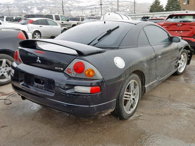 4A3AC74H33E002270 - 2003 MITSUBISHI ECLIPSE GT BLACK photo 4