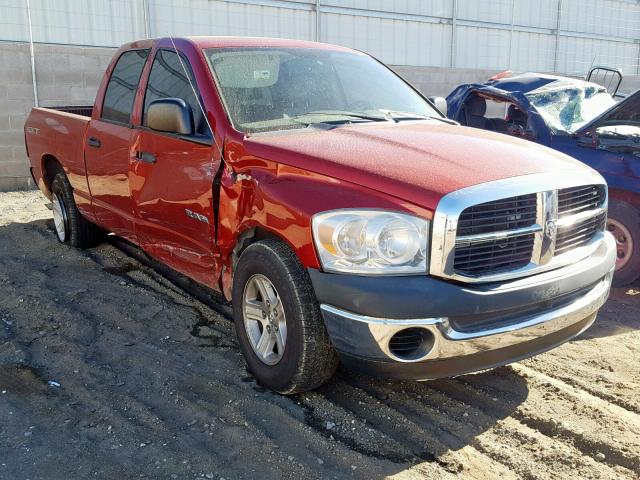 1D7HA18K78J205435 - 2008 DODGE RAM 1500 S Tünd qırmızı foto 1