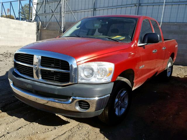 1D7HA18K78J205435 - 2008 DODGE RAM 1500 S Tünd qırmızı foto 2