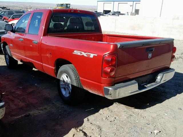 1D7HA18K78J205435 - 2008 DODGE RAM 1500 S Tünd qırmızı foto 3