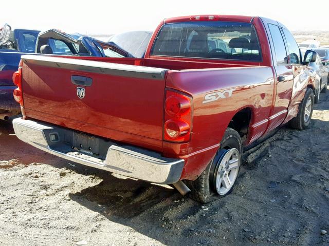 1D7HA18K78J205435 - 2008 DODGE RAM 1500 S Tünd qırmızı foto 4