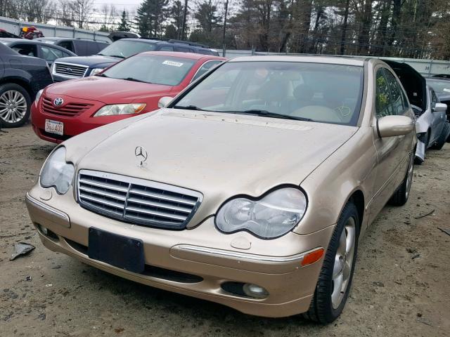 WDBRF61J82E004432 - 2002 MERCEDES-BENZ C 240 GOLD photo 2