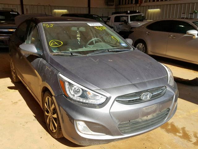 KMHCU4AE2GU085621 - 2016 HYUNDAI ACCENT SE GRAY photo 1