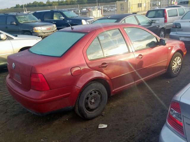 3VWSC29M8YM052371 - 2000 VOLKSWAGEN JETTA GLS RED photo 4