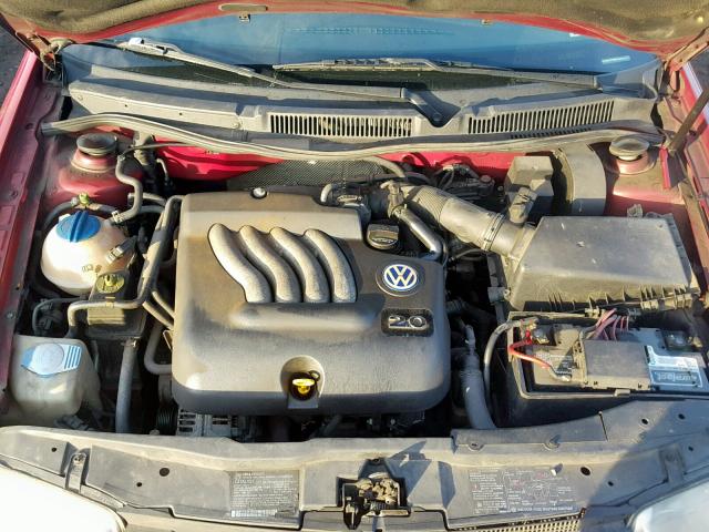 3VWSC29M8YM052371 - 2000 VOLKSWAGEN JETTA GLS RED photo 7