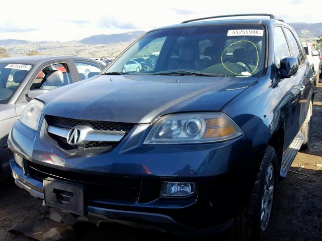 2HNYD18714H511839 - 2004 ACURA MDX TOURIN BLUE photo 2