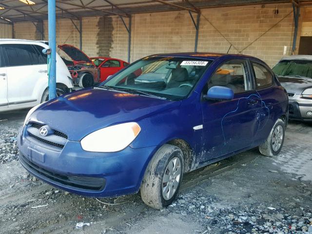 KMHCM3AC6BU197422 - 2011 HYUNDAI ACCENT GL BLUE photo 2