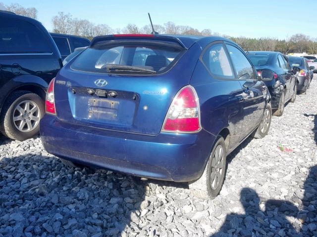 KMHCM3AC6BU197422 - 2011 HYUNDAI ACCENT GL BLUE photo 4