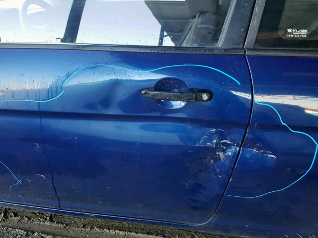 KMHCM3AC6BU197422 - 2011 HYUNDAI ACCENT GL BLUE photo 9