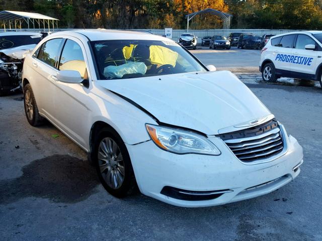 1C3CCBAB4CN292389 - 2012 CHRYSLER 200 LX WHITE photo 1