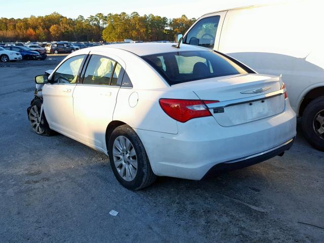 1C3CCBAB4CN292389 - 2012 CHRYSLER 200 LX WHITE photo 3