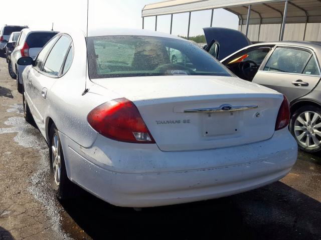 1FAFP55U2YA124152 - 2000 FORD TAURUS SES WHITE photo 3