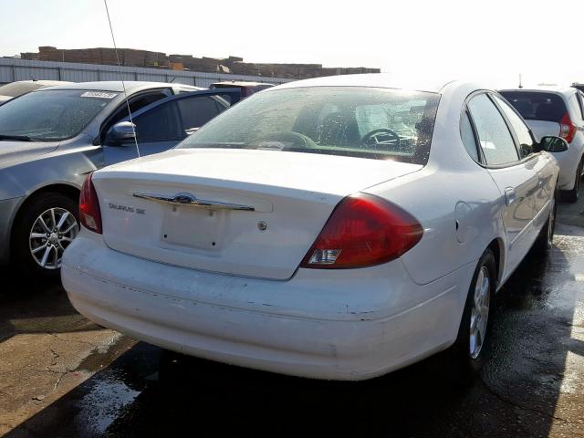 1FAFP55U2YA124152 - 2000 FORD TAURUS SES WHITE photo 4