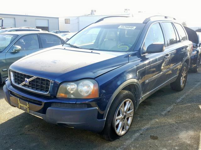 YV1CZ91H841079648 - 2004 VOLVO XC90 T6 BLUE photo 2