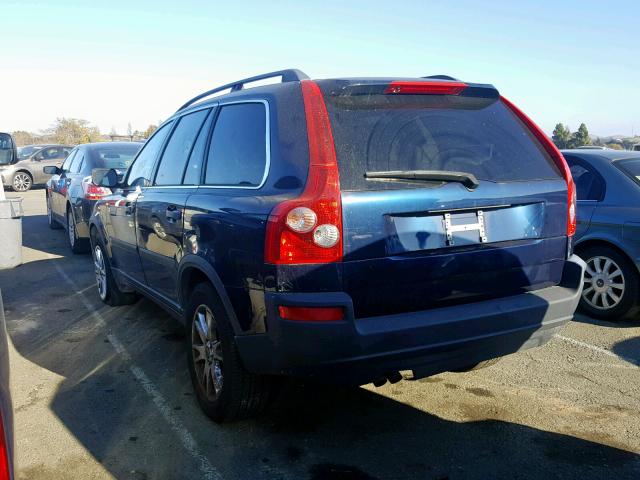 YV1CZ91H841079648 - 2004 VOLVO XC90 T6 BLUE photo 3